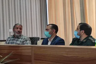 برگزاری مراسم تودیع و معارفه مسئول حوزه دانش آموزی سپاه آرادان