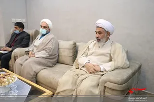 سرکشی و دیدار مسئول دفتر نمایندگی ولی فقیه در سپاه کربلا با خانواده پرستاران + تصاویر