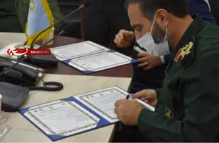 انعقاد تفاهم نامه همکاری ۳ جانبه طرح خانه دار کردن رزمندگان و بسیجیان معسر استان گلستان