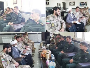 دیدار صمیمی فرمانده سپاه امیرالمؤمنین (ع) استان ایلام با فرمانده مرزبانی استان