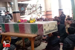 تشییع پیکر مطهر شهید گمنام در بخش سردرود