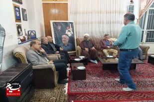 بسیجیان با خانواده شهید عباسعلی صلواتی در سرخه دیدار کردند