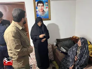 تجلیل از مقام شامخ مادر شهید در منطقه بلده نور