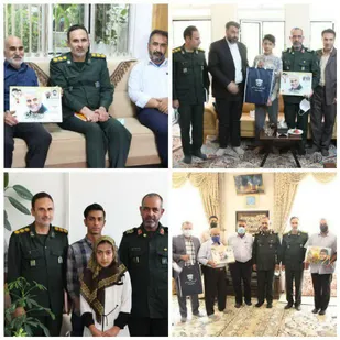 دیدار و تجلیل از خانواده شهدای مدافع حرم چهارمحال و بختیاری