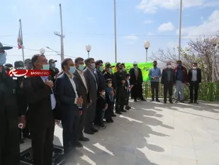 غبارروبی قبور شهدای سمیرم توسط رزمندگان گردان 113 امام حسین(علیه السلام)