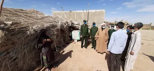 بازدید مسئول دفتر ولی فقیه در سپاه ثارالله از اردوهای جهادی ریگان
