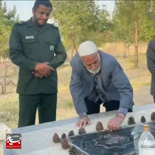 مراسم عطرافشانی مزار شهدا در شهرستان کلات بخش زاوین برگزار شد