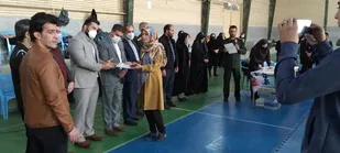 برگزاری مسابقات کونگ فو بسیجیان خواهر شهرستان صحنه
