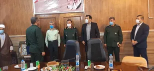 آئین تکریم و معارفه جانشین سپاه امام علی(ع) شهرستان تاکستان برگزار شد