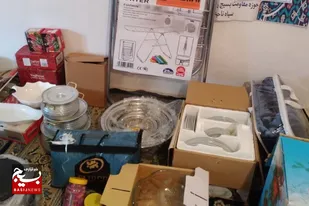 اهداء یک سری کمک جهیزیه نوعروس به همت پایگاه مطهره روستای حرم آباد