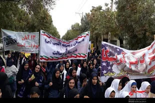 راهپیمایی 13 آبان ماه در شهرستان بهار