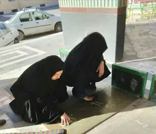 غبارروبی گلزار شهدای یخدان میبد