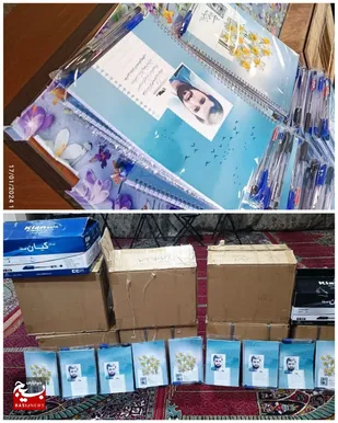 توزیع ۷۰۰ پک نوشت&zwnj;افزارمیان دانش&zwnj;آموزان محروم