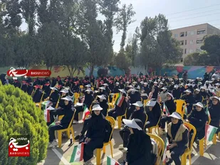 زنگ مهر و مقاومت در مدارس شهرستان چهارباغ نواخته شد