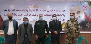 نشست صمیمی جمعی از فرماندهان و پیشکسوتان عرصه جهاد و شهادت با سردار برخوری در جیرفت