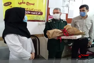 تجلیل از مدافعان سلامت درمانگاه قاسم آباد همدان