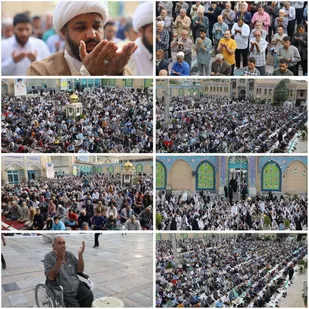 نماز باشکوه عید سعید فطر در شهرستان پیشوا