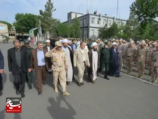 صبحگاه مشترک نیروهای مسلح در خوی برگزار شد