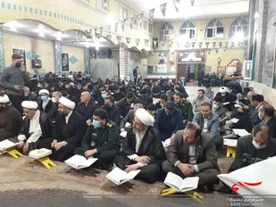 اختتامیه برنامه های ماه مبارک رمضان و محفل قرآنی در ناحیه بسیج مشگین شهر