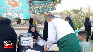 عزاداری خادمین رضوی در سوگ سید الشهدا