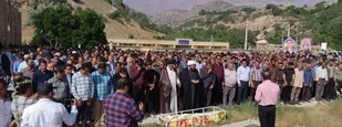 مراسم وداع با خبرنگار کهگیلویه و بویراحمدی + ( فیلم و تصاویر )