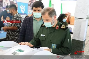 فرمانده سپاه کربلا رای خود را به صندوق انداخت