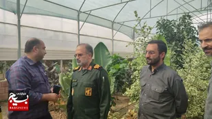بازدید فرمانده سپاه کربلا از دهکده اقتصاد مقاومتی خرماکلا