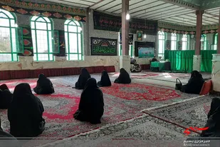 برپایی مراسم عزاداری اربعین حسینی در مهدیه فامنین