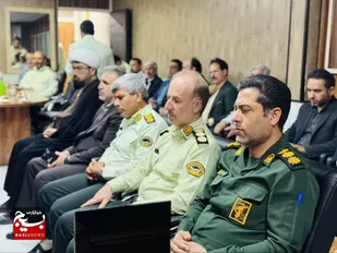 دیدار مسئولین شهرستان چهارباغ، با فرمانده انتظامی شهرستان
