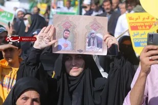 خروش حماسی مردم گرمسار در راهپیمایی ۱۳ آبان