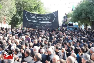دسته بزرگ عزاداری حسینیه اعظم زنجان به روایت تصویر