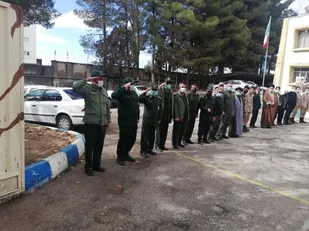 وداع با پیکر مطهر شهید عادل نژاد در سپاه عشایر استان و مارگون