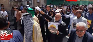 سیل عظیم حضور مردم شهیدپرور خرمشهر&nbsp; در راهپیمایی روز قدس