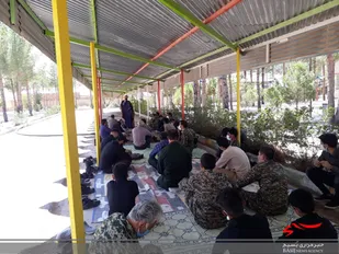 نشست تربیتی اخلاقی در رزمایش