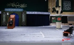 مراسم عزاداری شام شهادت حضرت زهرا (س) در محضر رهبر انقلاب