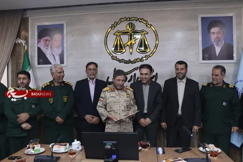 دیدار سردار محمدی اصل با معاون دادستان عمومی و انقلاب و دادستان نظامی استان اردبیل
