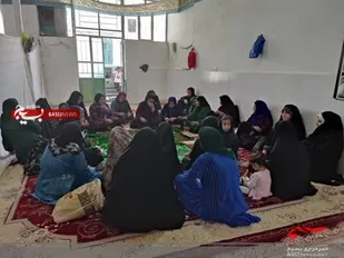 بر پایی سفره صلوات در روستای مسن