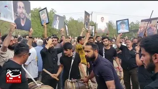 مراسم یادبود جانباختگان حادثه متروپل در آبادان