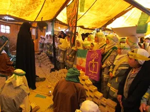 برگزاری نمایشگاه روضه کربلا در شهرستان فارسان