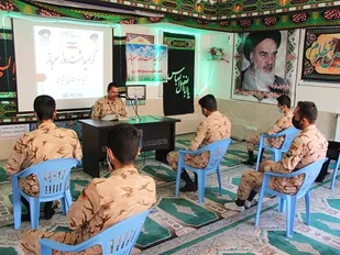 تجلیل از سربازان در ناحیه مقاومت بسیج عشایری استان