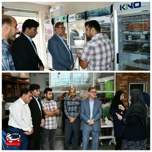 بازدید از شرکت تعاونی و بسته بندی مواد غذایی سبز آب دوبندار شهرستان اندیمشک