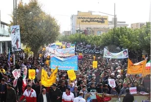 مسیرهای راهپیمایی 13 آبان در استان