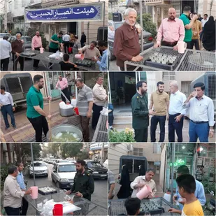 برپایی ایستگاه های صلواتی در روز عید غدیر در پیشوا