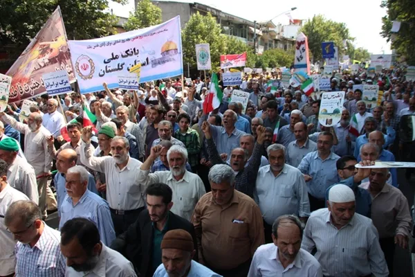 راهپیمایی روز قدس مرکز استان گلستان-تیرماه 95