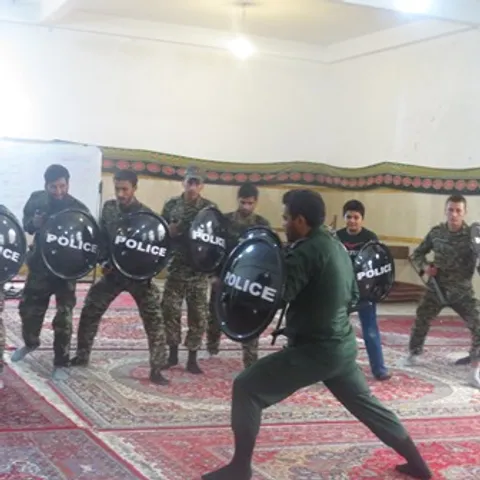 برگزاری رزمایش گردان بیت المقدس شهرستان خنداب