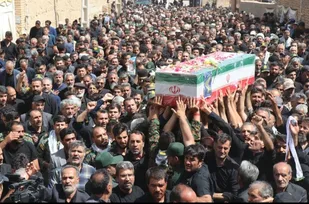 تشییع باشکوه شهید طریق القدس پاسدار رشید اسلام شهید غلامرضا سوادکوهی