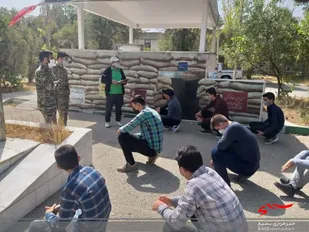 تست آمادگی جسمانی بسیجیان در ناحیه شیروان