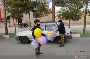 برپایی ایستگاه پخش بادکنک در سرخه