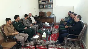 دیدار بسیجیان حوزه مقاومت بسیج امام علی (ع) با امام جمعه شهرستان اردستان
