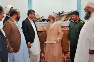 دیدار مدیران و مسئولین با امام جمعه بخش کتیج شهرستان فنوج